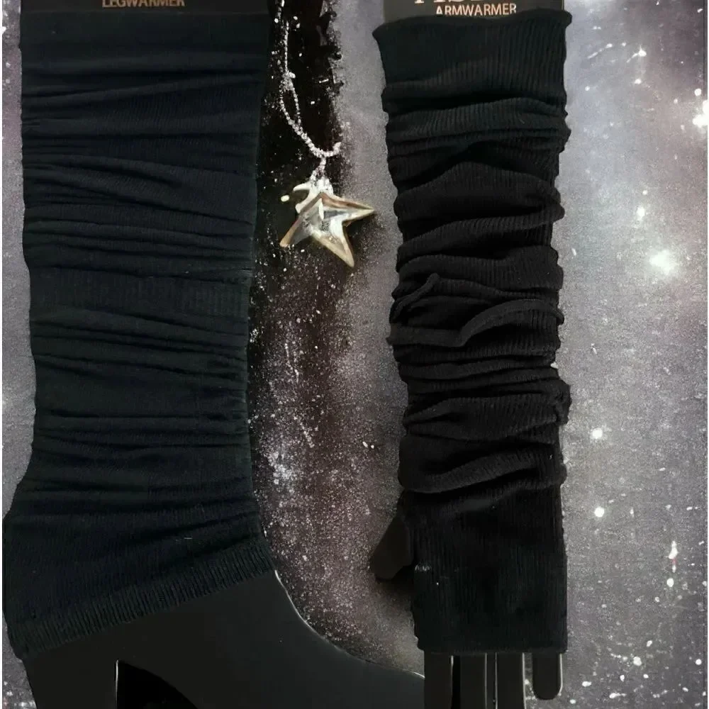 SXY 4-piece Custom Set l Arm/Leg warmers l Black l New